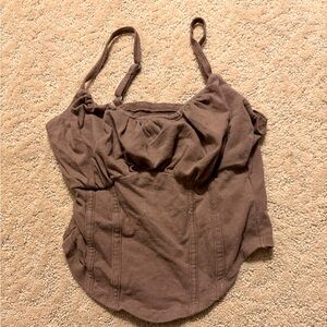 hollister brown tank 
size - extra small